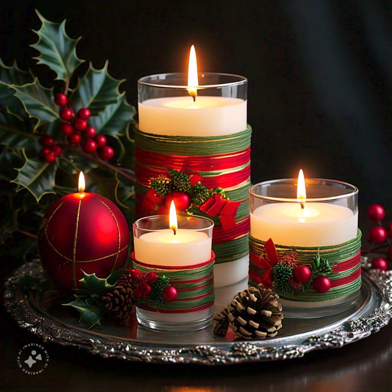 Christmas Candle Set