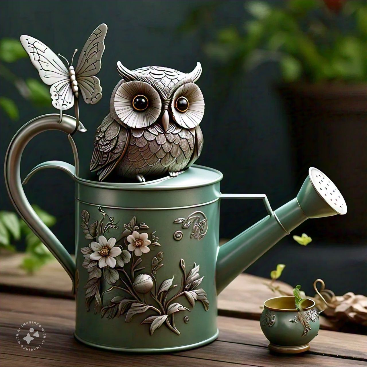 Owl Watering Can